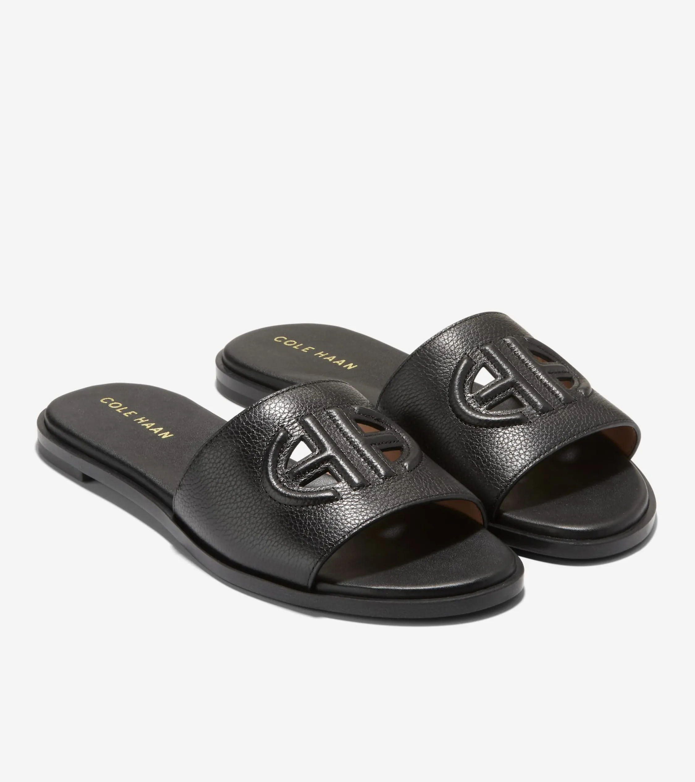 Sandalias de Piel Mujer | Women's Flynn Logo Slide Sandals^Cole Haan Shop