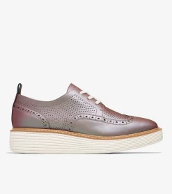 Woman's ØriginalGrand Platform Wingtip Oxfords^Cole Haan Cheap