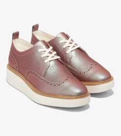 Woman's ØriginalGrand Platform Wingtip Oxfords^Cole Haan Cheap