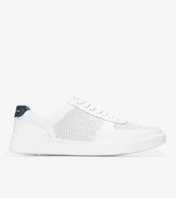 Zapatillas de Tenis de Cuero Perforado de Hombre | Grand Crosscourt Mo^Cole Haan Shop